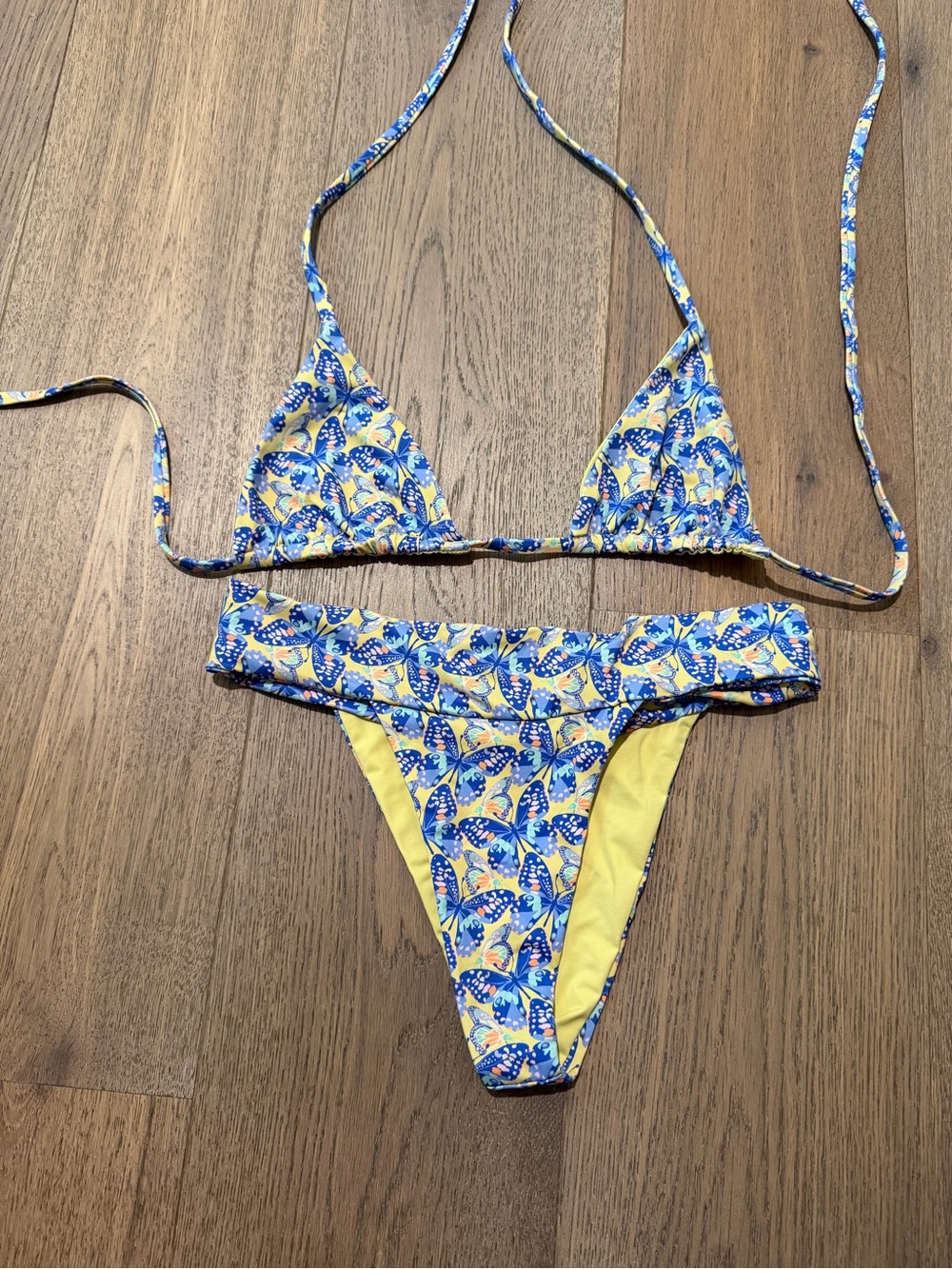 Frankie’s Bikinis Butterfly Print Bikini